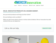 Tablet Screenshot of mercerinnovation.com